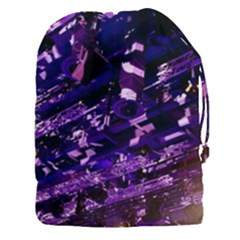 Light Violet Purple Technology Drawstring Pouch (xxxl) by Pakrebo