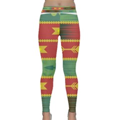 Background Non Seamless Pattern Classic Yoga Leggings by Pakrebo