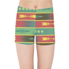 Background Non Seamless Pattern Kids  Sports Shorts by Pakrebo
