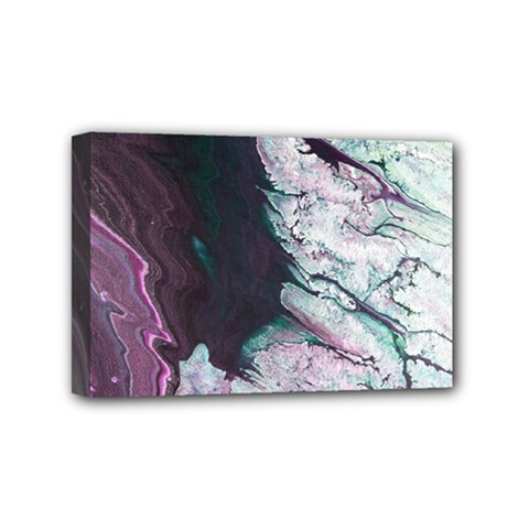 Color Acrylic Paint Art Painting Mini Canvas 6  X 4  (stretched) by Pakrebo