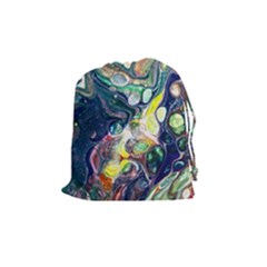 Paint Acrylic Paint Art Colorful Drawstring Pouch (medium) by Pakrebo