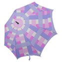 Gingham Checkered Texture Pattern Hook Handle Umbrellas (Large) View2