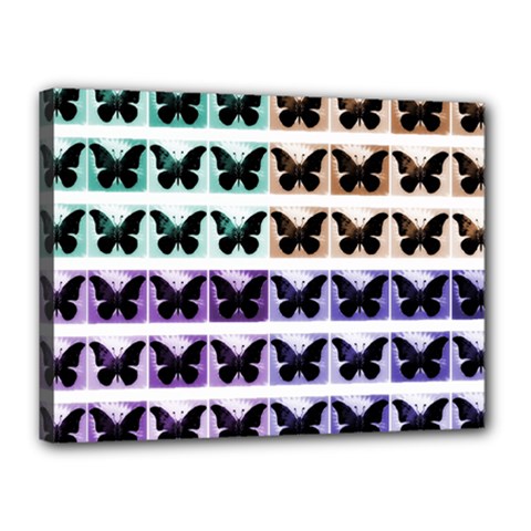 Seamless Wallpaper Butterfly Pattern Canvas 16  X 12  (stretched) by Pakrebo