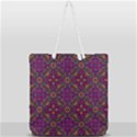 Triangle Pattern Kaleidoscope Color Full Print Rope Handle Tote (Large) View2