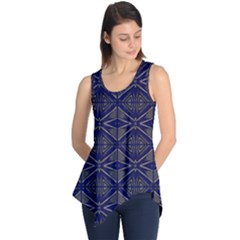 Seamless Pattern Ornament Symmetry Sleeveless Tunic by Pakrebo