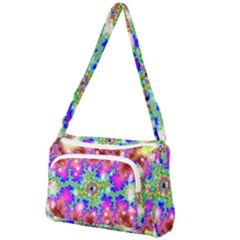 Fractals Abstraction Space Front Pocket Crossbody Bag by Pakrebo