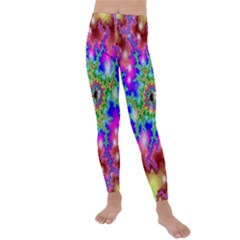 Fractals Abstraction Space Kids  Lightweight Velour Leggings by Pakrebo
