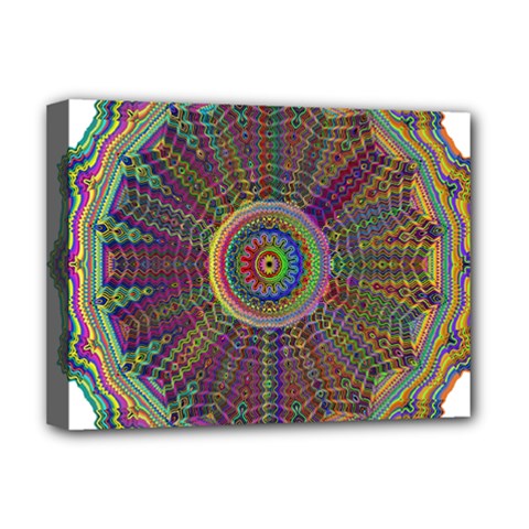 Mandala Decorative Ornamental Deluxe Canvas 16  X 12  (stretched) 