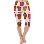 Chocolate Cake Muffin Lightweight Velour Cropped Yoga Leggings