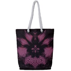 Glitch Art Grunge Distortion Full Print Rope Handle Tote (small) by Mariart
