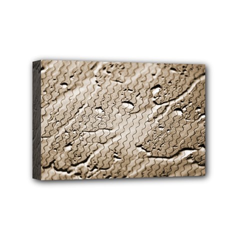 Structure Reference Material Rain Mini Canvas 6  X 4  (stretched) by Pakrebo