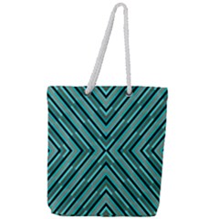 Fabric Sage Grey Full Print Rope Handle Tote (large) by HermanTelo