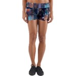 High Rise Buildings With Lights Yoga Shorts