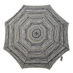 Striped Grunge Print Design Hook Handle Umbrellas (large) by dflcprintsclothing