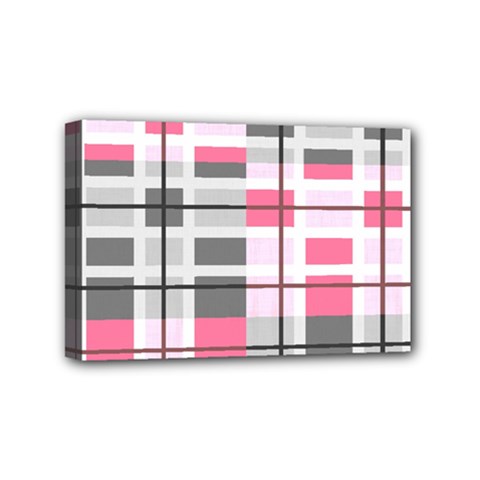 Fabric Textile Nursery Pale Baby Mini Canvas 6  X 4  (stretched) by Simbadda