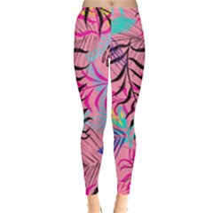 Illustration Reason Leaves Design Leggings  by Simbadda