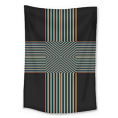 Cross Abstract Large Tapestry by Pakrebo