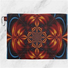 Abstract Art Artwork Fractal Design Canvas Cosmetic Bag (xxxl) by Pakrebo