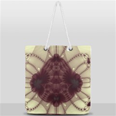 Abstract Art Artwork Fractal Full Print Rope Handle Tote (large) by Pakrebo