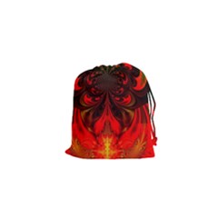 Digital Arts Fractals Futuristic Colorful Drawstring Pouch (xs) by Pakrebo