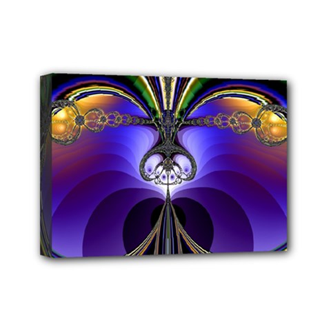 Abstract Art Artwork Fractal Design Pattern Mini Canvas 7  X 5  (stretched)