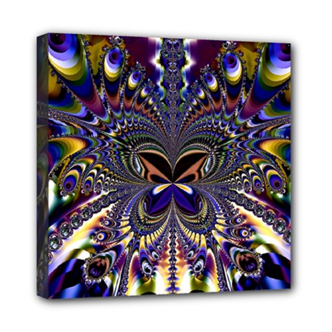 Abstract Art Artwork Fractal Design Art Pattern Mini Canvas 8  X 8  (stretched) by Pakrebo