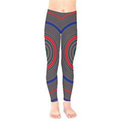 Art Design Fractal Circle Kids  Legging by Pakrebo