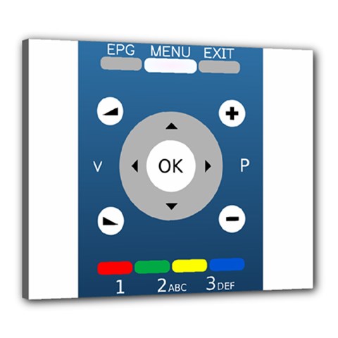 Remote Control Receiver Vcr Control Canvas 24  X 20  (stretched) by Wegoenart