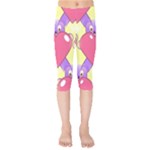Seamless Repeating Tiling Tileable Kids  Capri Leggings 