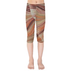 Marbled Paper Mottle Color Movement Kids  Capri Leggings  by Pakrebo