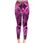 Fractal Math Geometry Visualization Pink Inside Out Leggings