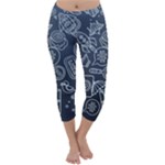 Internet Planets Drinks Computers Capri Winter Leggings 
