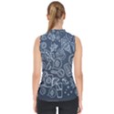 Internet Planets Drinks Computers Mock Neck Shell Top View2