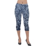 Internet Planets Drinks Computers Lightweight Velour Capri Leggings 