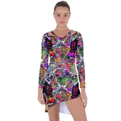 Design 2 Asymmetric Cut-out Shift Dress by TajahOlsonDesigns