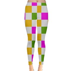 Checkerboard Again 3 Leggings  by impacteesstreetwearseven