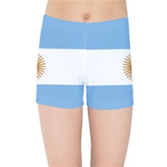 Argentina Flag Kids  Sports Shorts by FlagGallery