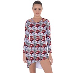 Horse Asymmetric Cut-out Shift Dress by ArtworkByPatrick