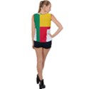Benin Africa Borders Country Flag Bubble Hem Chiffon Tank Top View2