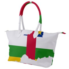 Central African Republic Flag Map Canvas Shoulder Bag