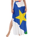 South Sudan Flag Map Geography Maxi Chiffon Tie-Up Sarong View1