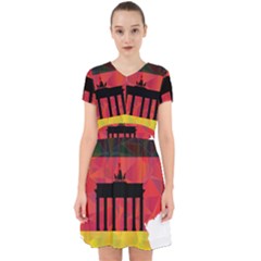 Republic Germany Deutschland Map Adorable In Chiffon Dress by Sapixe