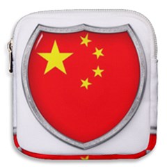 Flag China Country Nation Asia Mini Square Pouch by Sapixe
