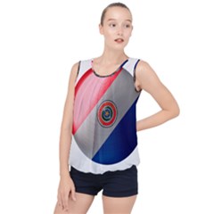 Paraguay Flag Country Nation Bubble Hem Chiffon Tank Top by Sapixe