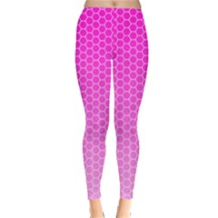 Pink Gradient Hex Leggings  by androidflesh