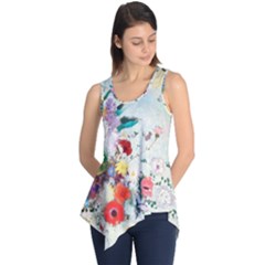 Floral Bouquet Sleeveless Tunic by Sobalvarro