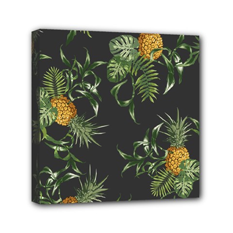 Pineapples Pattern Mini Canvas 6  X 6  (stretched) by Sobalvarro