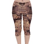 Fractals Abstraction Tla Designs Velvet Capri Leggings 