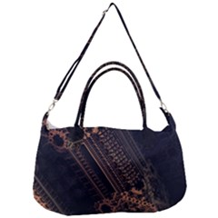 Fractals Abstraction Tla Designs Removal Strap Handbag by Simbadda