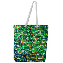 Funky Sequins Full Print Rope Handle Tote (large) by essentialimage